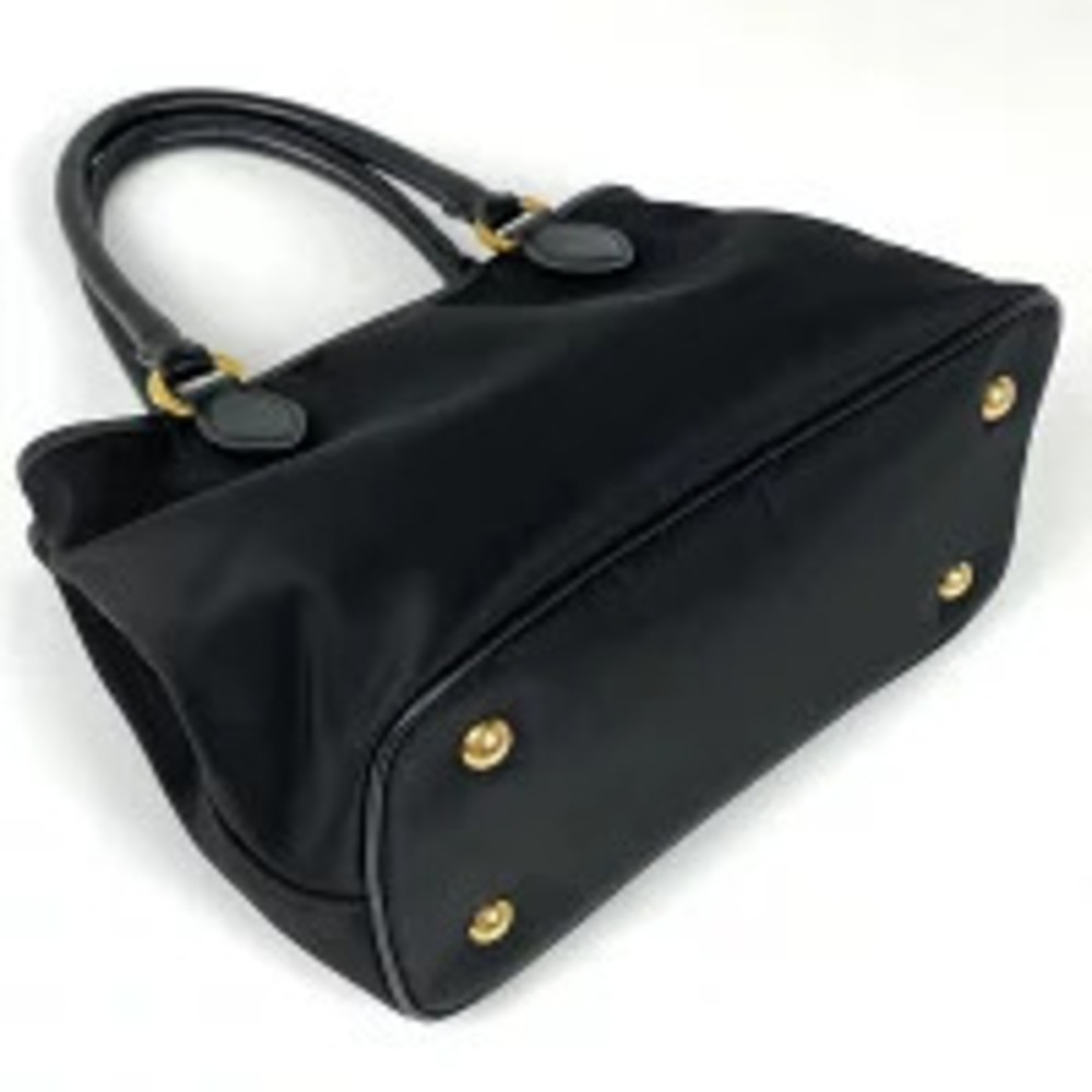 Prada Leather Tessuto Black Saffiano Black